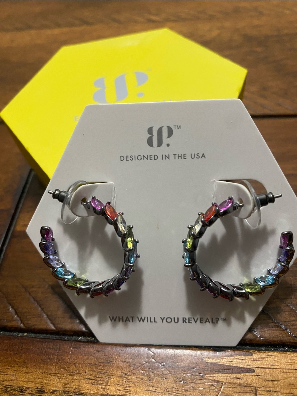 Bomb Party OG Originals Earrings - Rare Unicorn - Color Cubic Zirconia- Hematite